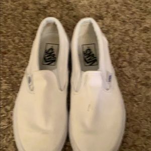 White vans size 7.5